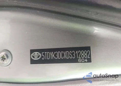 2013 Toyota Sienna Limited V6 7 Passenger from USA, damaged, VIN 5TDYK3DCXDS312882